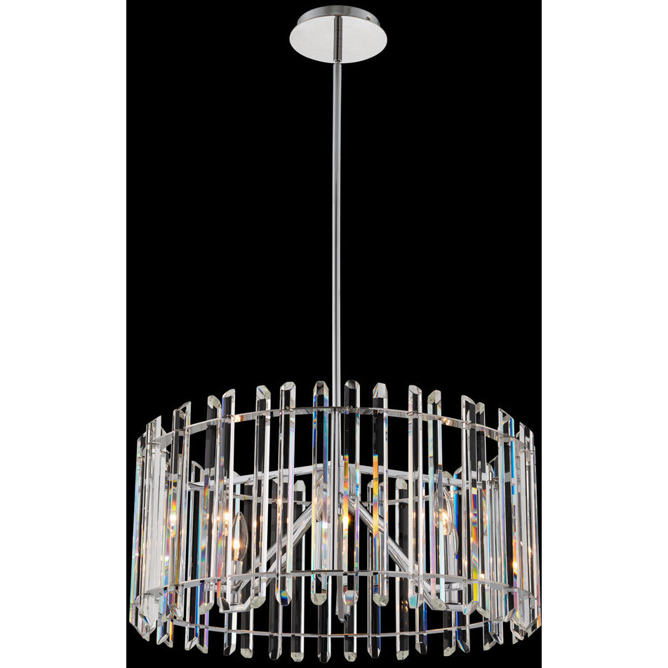 Glacier LED 32 inch Chrome Pendant Ceiling Light