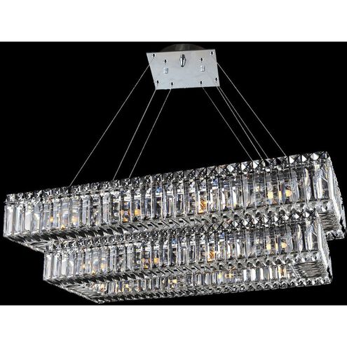 Baguette 20 Light 19.5 inch Chrome Pendant Ceiling Light