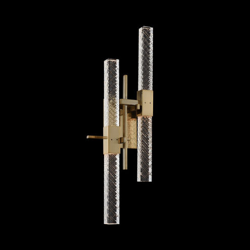 Apollo Wall Sconce Wall Light in Firenze Clear, Brushed Champagne Gold