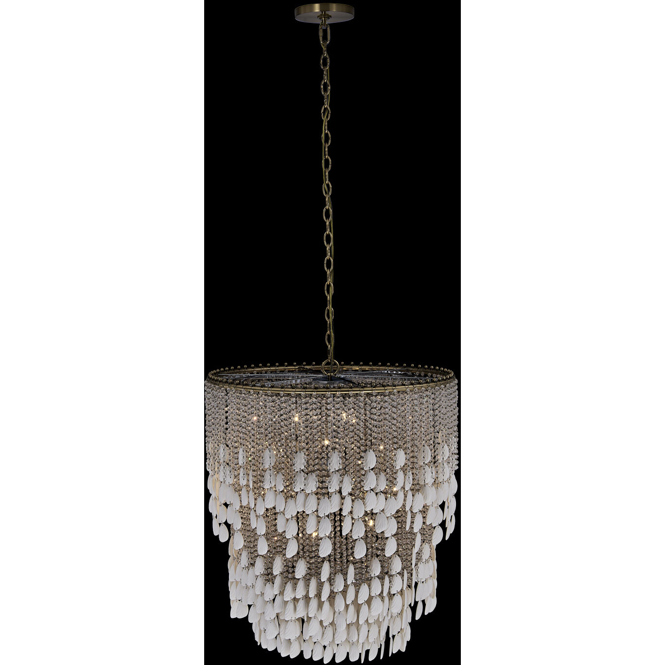 Farfalle 18 Light 28 inch Brushed Champagne Gold Chandelier Ceiling Light