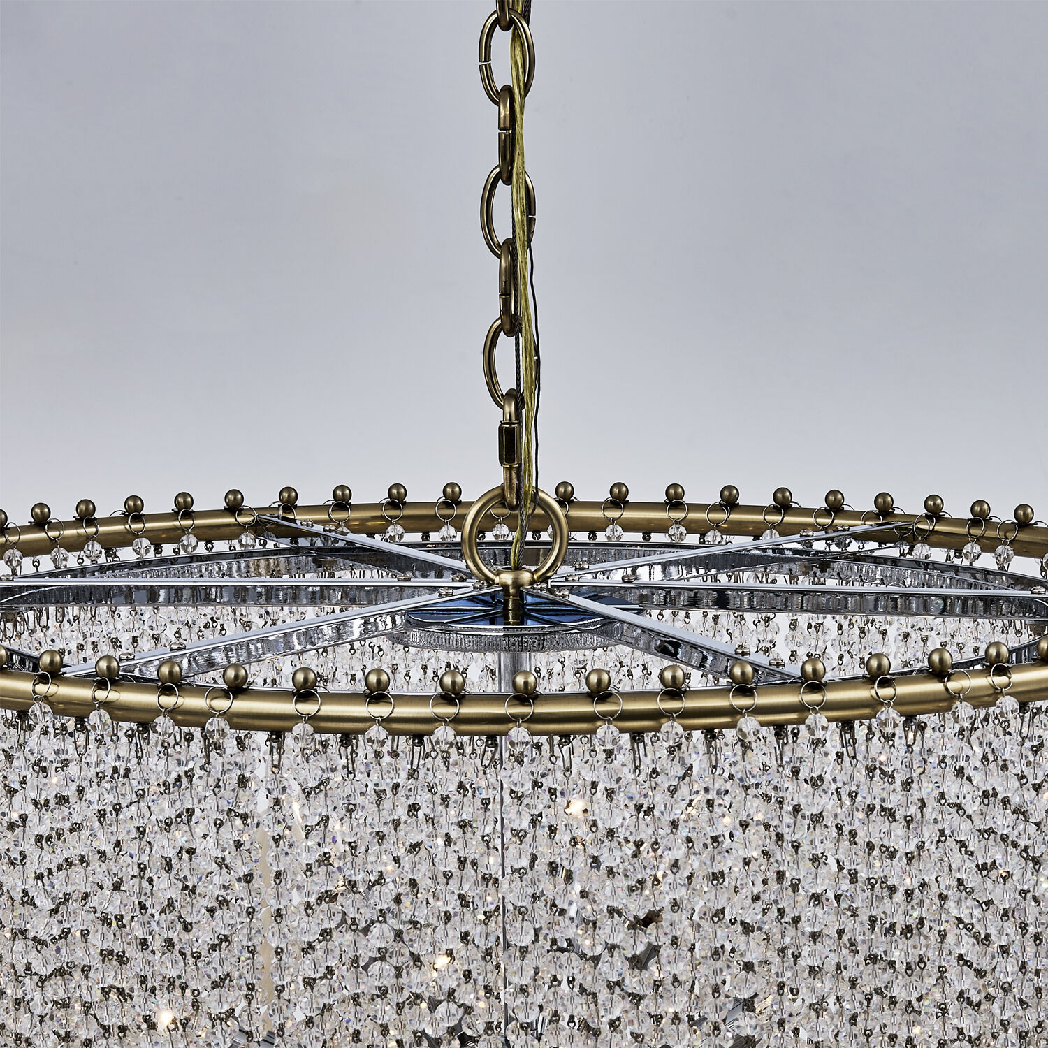 Farfalle 18 Light 28 inch Brushed Champagne Gold Chandelier Ceiling Light