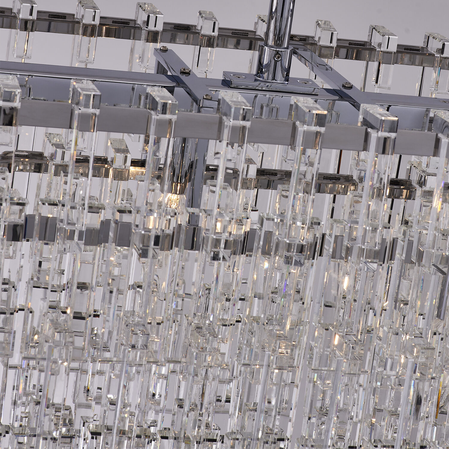 Catene 7 Light 12 inch Chrome Linear Pendant Ceiling Light