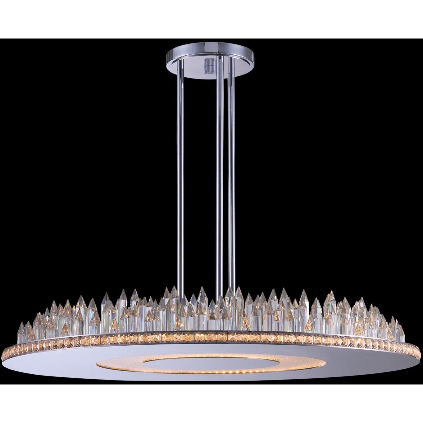 Orizzonte 36 inch Polished Chrome Pendant Ceiling Light