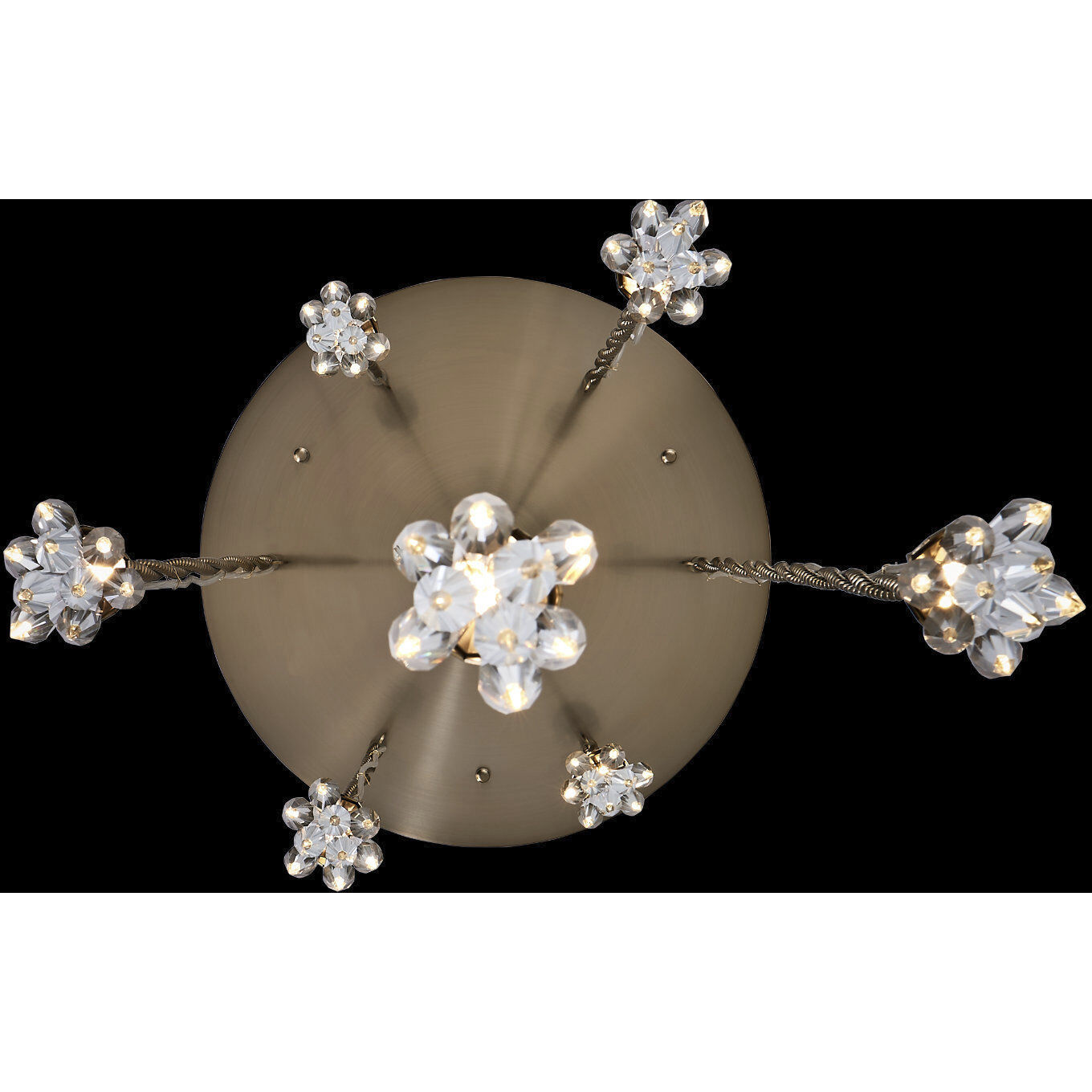 Tulipani 18 inch Winter Brass Pendant Ceiling Light