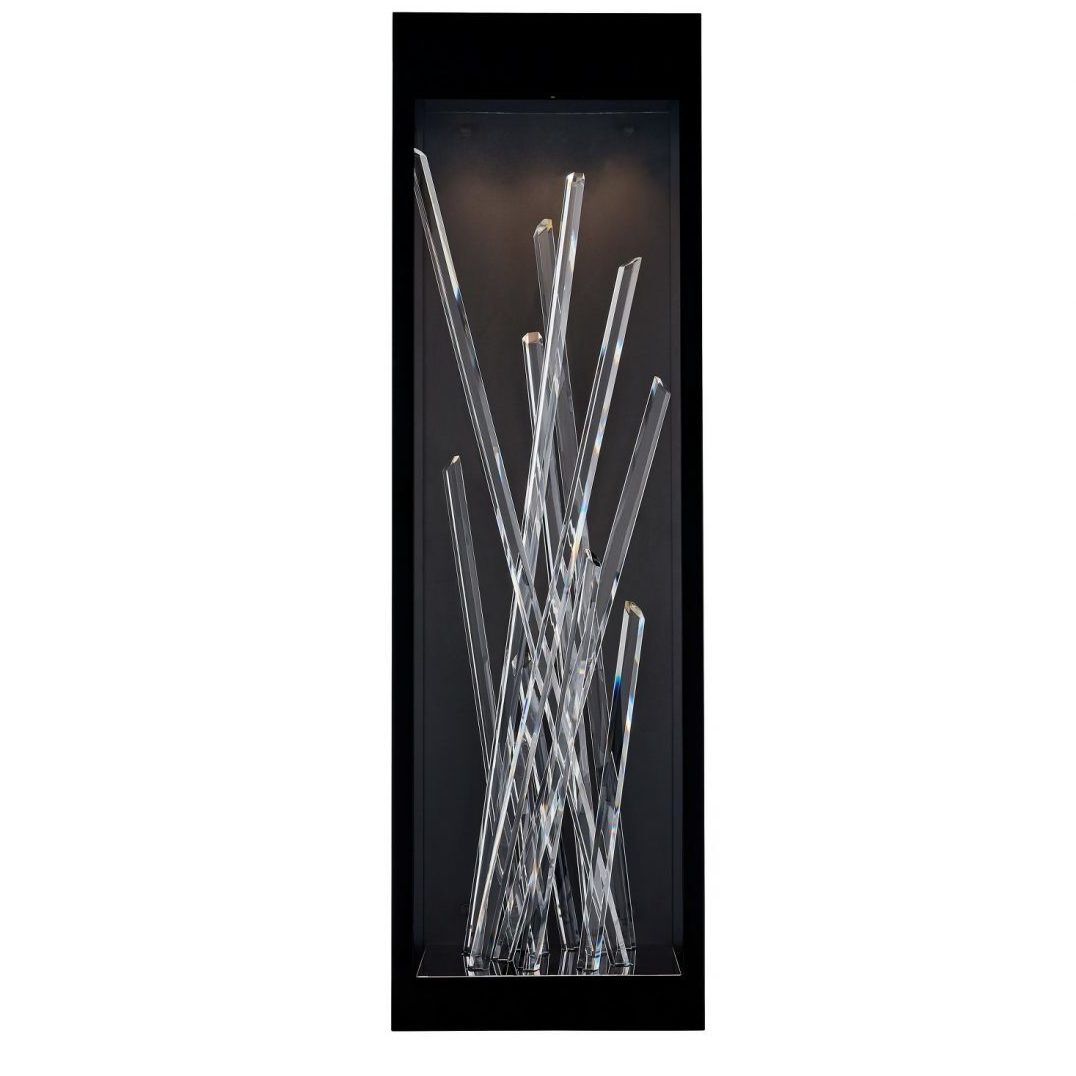 Arpione Esterno 36 inch Matte Black Outdoor Wall Sconce