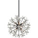 Adelle 8 Light 19.6 inch Matte Black Chandelier Ceiling Light