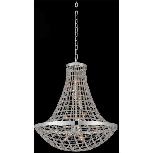 Felicity 9 Light 26 inch Polished Silver Pendant Ceiling Light