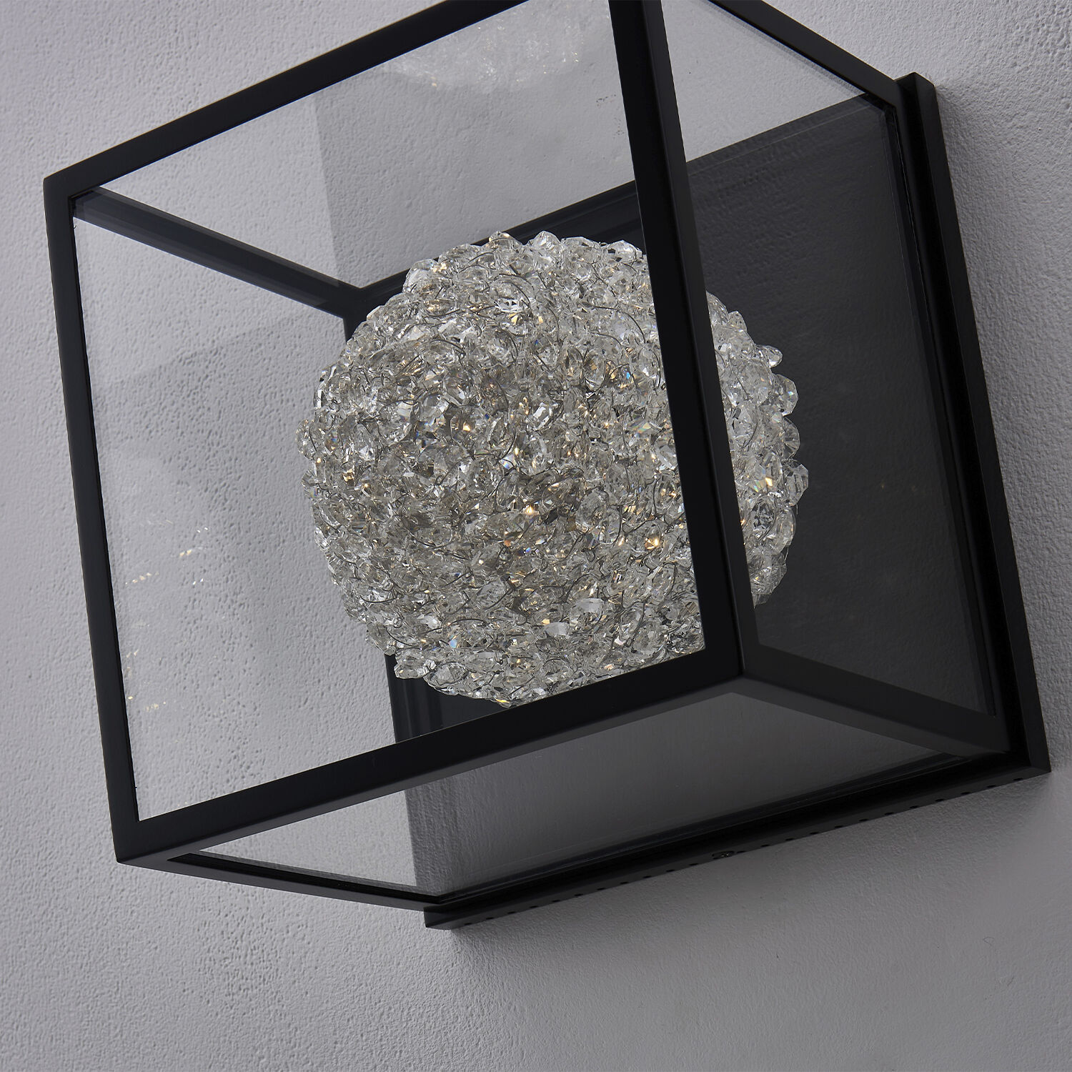 Lina 10 inch Matte Black Outdoor Wall Sconce