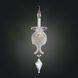 Florence 1 Light 5 inch Tarnished Silver Wall Sconce Wall Light