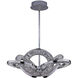 Rotondo 29.5 inch Polished Chrome Pendant Ceiling Light