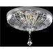 Orecchini 4 Light 20 inch Two Tone Silver Flush Mount Ceiling Light