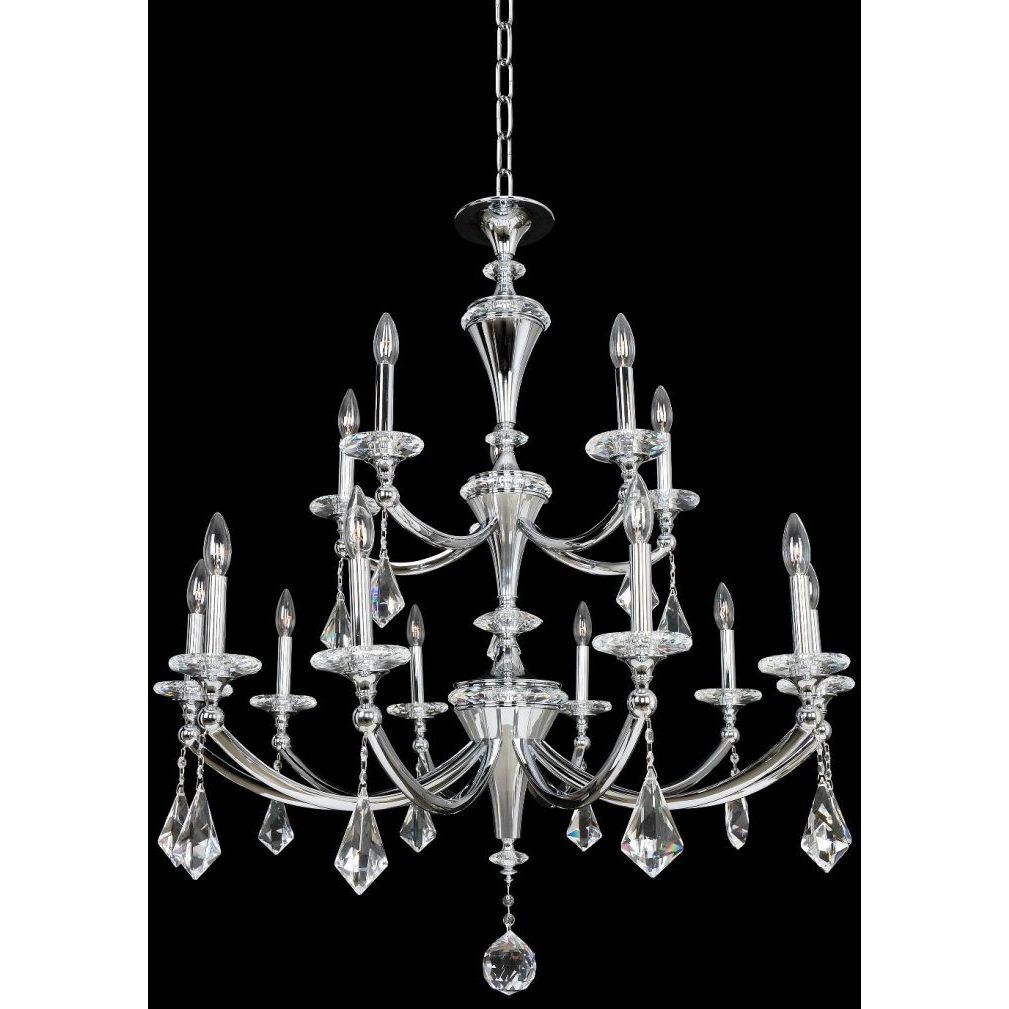 Floridia 15 Light 37 inch Chrome Chandelier Ceiling Light