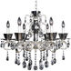 Locatelli 6 Light 29 inch Two Tone Silver Chandelier Ceiling Light in Firenze Clear