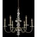 Bolivar 6 Light 26 inch Champagne Gold Chandelier Ceiling Light in Firenze Clear
