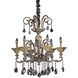 Legrenzi 6 Light 26 inch Two-tone Gold/24K Chandelier Ceiling Light in Firenze Clear