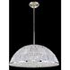Doma 26 inch Polished Nickel Pendant Ceiling Light in Firenze Clear