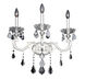 Cassella 3 Light 21.25 inch Two-Tone Silver Wall Bracket Wall Light