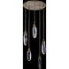 Diamante 23 inch Winter Brass Pendant Ceiling Light in Firenze Clear