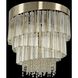 Espirali 6 Light 20 inch Brushed Champagne Gold Pendant Ceiling Light