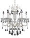 Cassella 6 Light 26 inch Two-Tone Silver Chandelier Ceiling Light