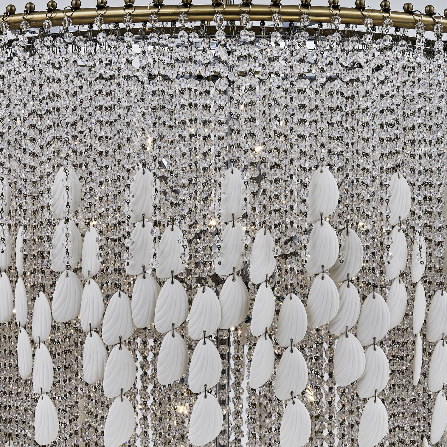 Farfalle 18 Light 28 inch Brushed Champagne Gold Chandelier Ceiling Light