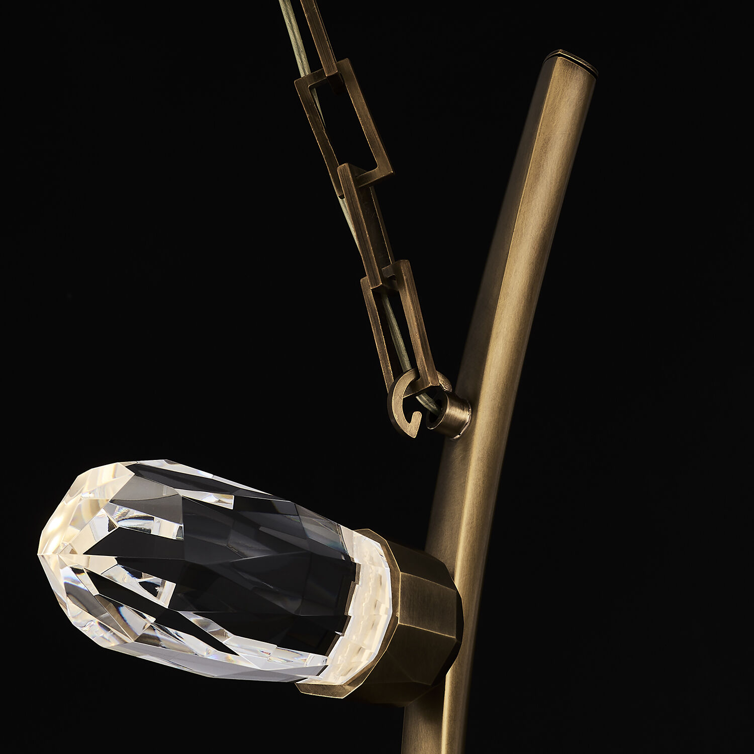 Bilancia LED 48 inch True Brass Chandelier Ceiling Light