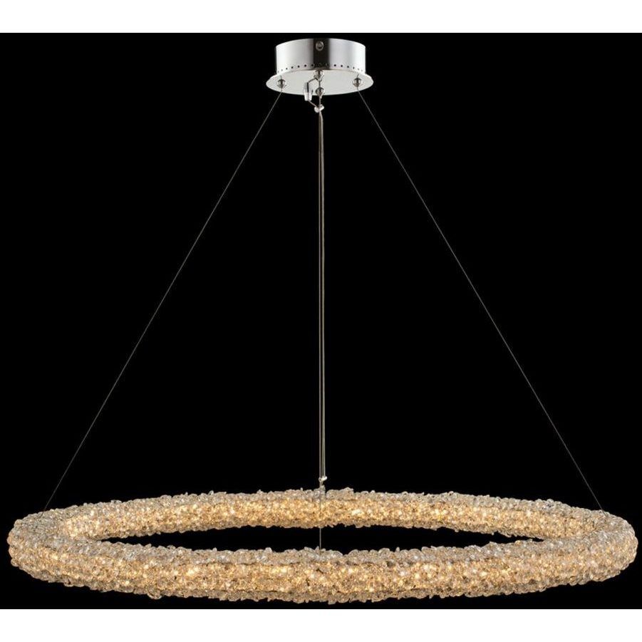 Lina LED 38 inch Polished Chrome Pendant Ceiling Light