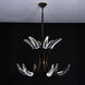 Corna 39 inch Vintage Bronze Pendant Ceiling Light in Firenze Clear