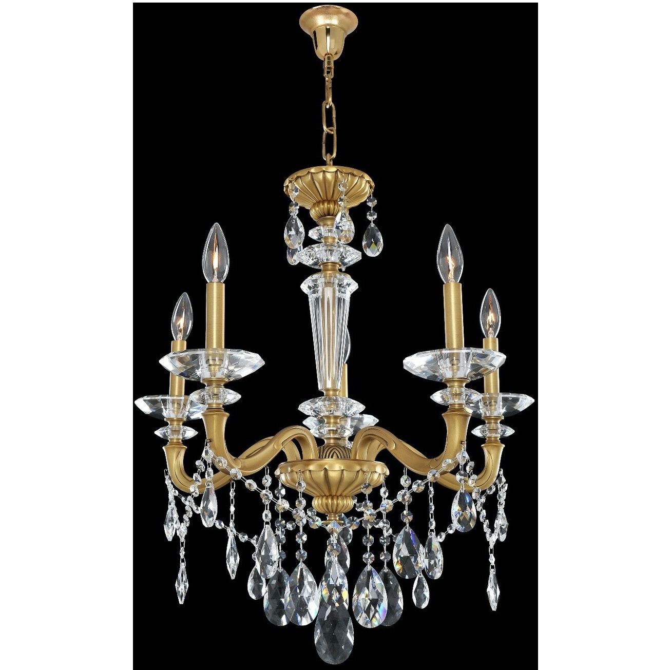 Jolivet 5 Light 24 inch Historic Brass Chandelier Ceiling Light