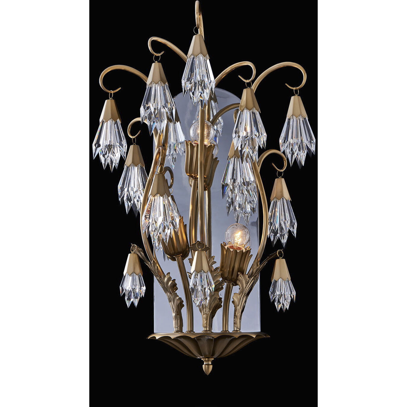 Tulipani Wall Sconce Wall Light in Winter Brass