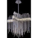 Piovere 40 inch Polished Chrome Pendant Ceiling Light in Firenze Clear