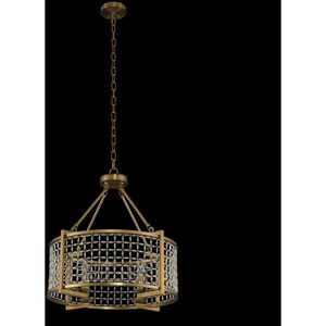 Verona 4 Light 24 inch Brushed Pearlized Brass Pendant Ceiling Light