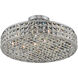 Loro 4 Light 16 inch Chrome Semi Flush Mount Ceiling Light