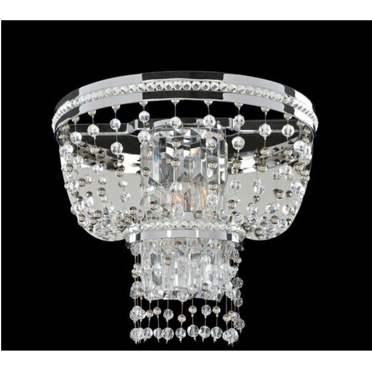 Capri 2 Light 13 inch Chrome Wall Sconce Wall Light