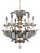 Tiepolo 6 Light 28 inch Silver Leaf Sienna Bronze Chandelier Ceiling Light