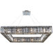 Quadro 16 Light 26 inch Chrome Pendant Ceiling Light in Firenze Clear