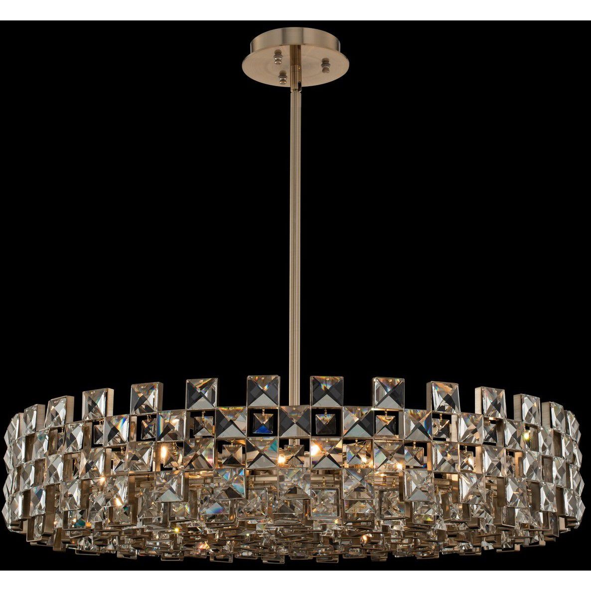 Piazze 12 Light 36 inch Brushed Champagne Gold Pendant Ceiling Light