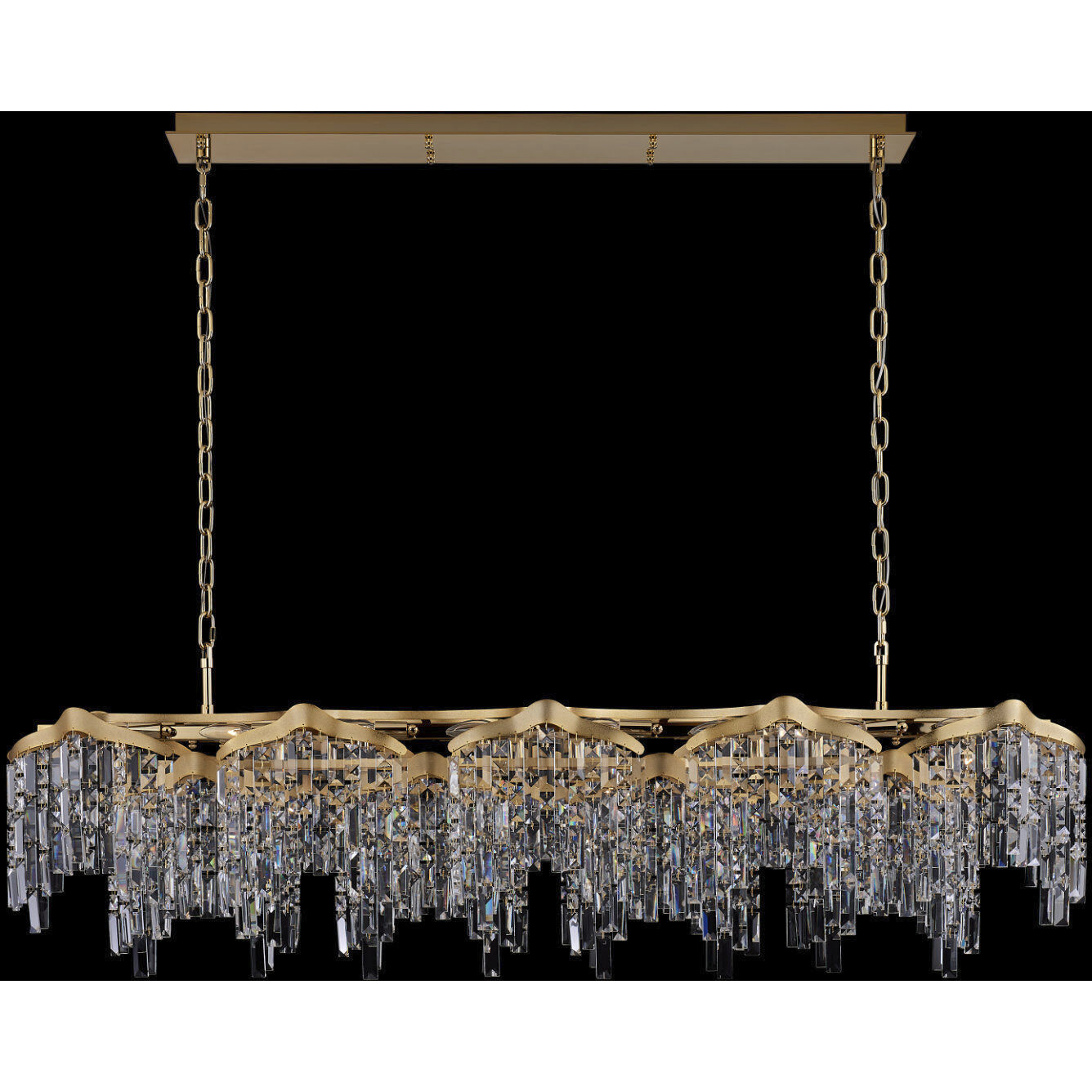 Cadere 24 Light 15 inch Two Tone 18K Gold Pendant Ceiling Light