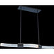 Athena Island Light Ceiling Light in Firenze, Matte Black W/ Polished Nickel