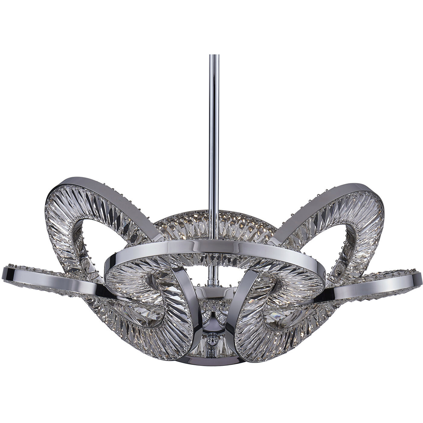 Rotondo 29.5 inch Polished Chrome Pendant Ceiling Light