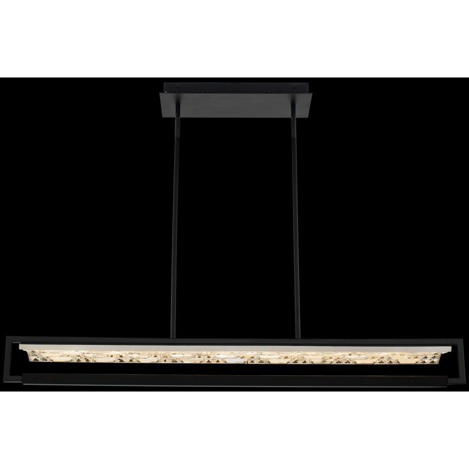 Capuccio Island Light Ceiling Light in Matte Black With Chrome