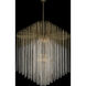Estrella 30 Light 48 inch Brushed Champagne Gold Pendant Ceiling Light in Firenze Clear