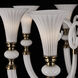Bianca 8 Light 42 inch Winter Brass Chandelier Ceiling Light in White