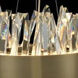 Glacier LED 10 inch Brushed Champagne Gold Mini-Pendant Ceiling Light