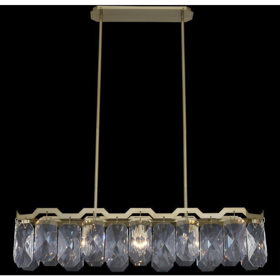 Piatta Island Light Ceiling Light in Brushed Brass