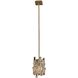 Vermeer 1 Light 5 inch Brushed Champagne Gold Mini Pendant Ceiling Light in Swarovski Elements Clear