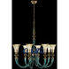 Tinta 8 Light 42 inch Winter Brass Pendant Ceiling Light in Firenze Clear