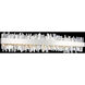Glacier LED 38 inch Chrome Bath Vanity Wall Light in Firenze Clear