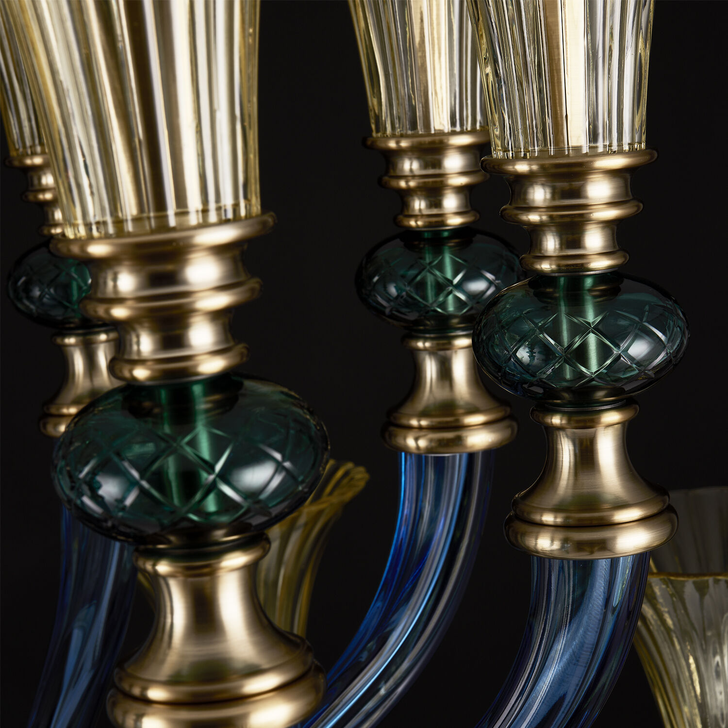 Tinta 16 Light 42 inch Winter Brass Pendant Ceiling Light