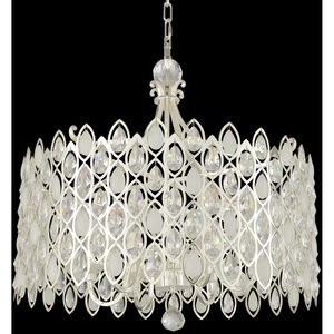 Prive 10 Light 34 inch Two Tone Silver Pendant Ceiling Light